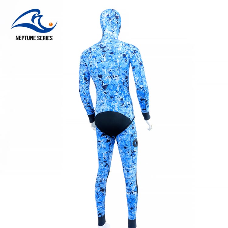 Blue camouflage spearfishing suit - 图片 2