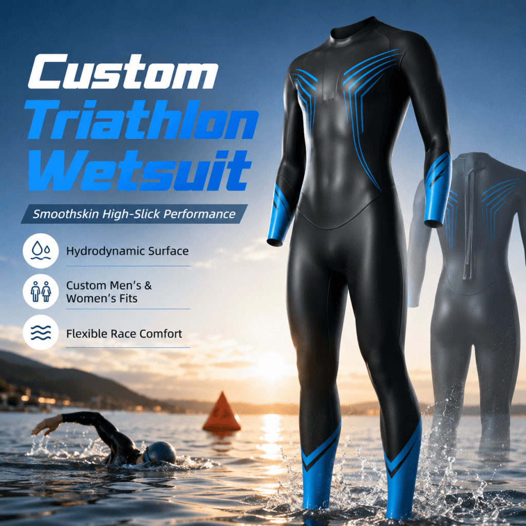 Performance Triathlon Smooth skin Neoprene Racing Wetsuit